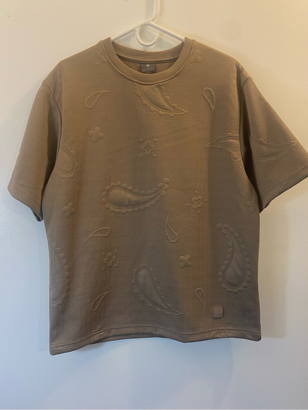NWT Men's Embossed Texture Tee - Taupe